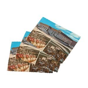 Vintage Seashore Diner Restaurant Postcards Scalloped Edge Mid Century Americana